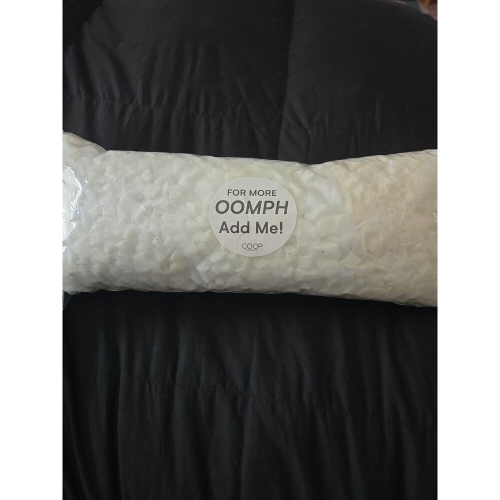 Coop Home Goods Extra Oomph Fill, for Original Pillow, White & Blue Flecks New